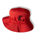 Reversible Bucket Hat – Ankara Print x KC Signature Red