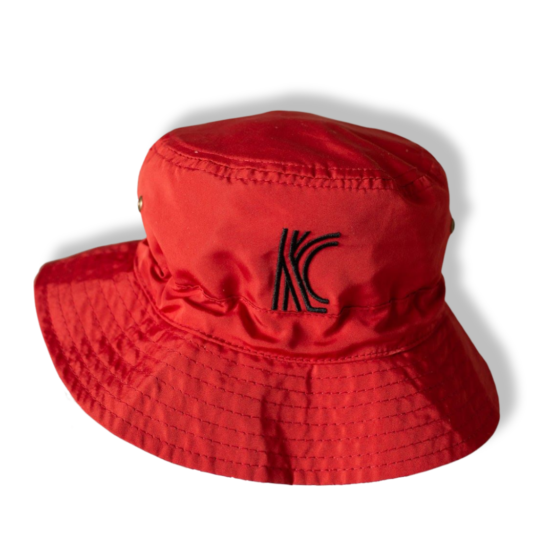 Reversible Bucket Hat – Ankara Print x KC Signature Red