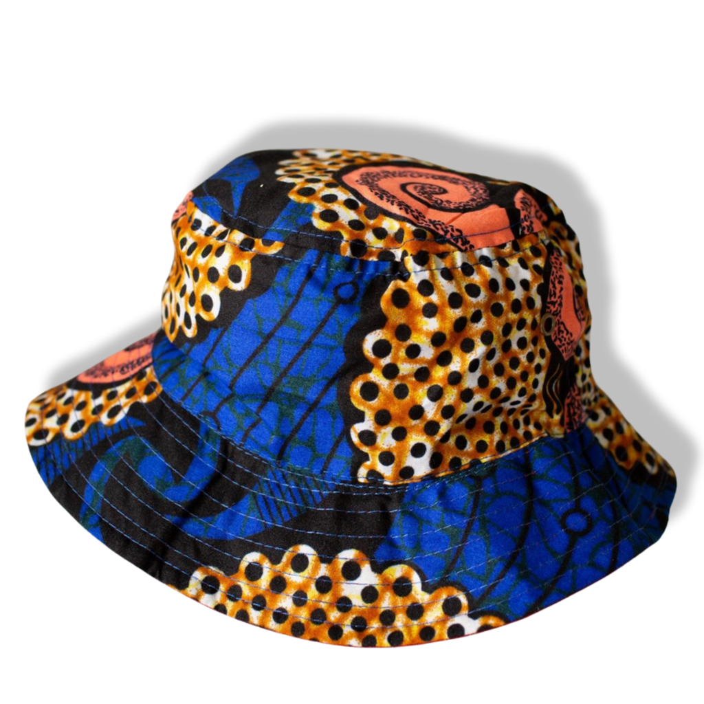 Reversible Bucket Hat – Ankara Print x KC Signature Red