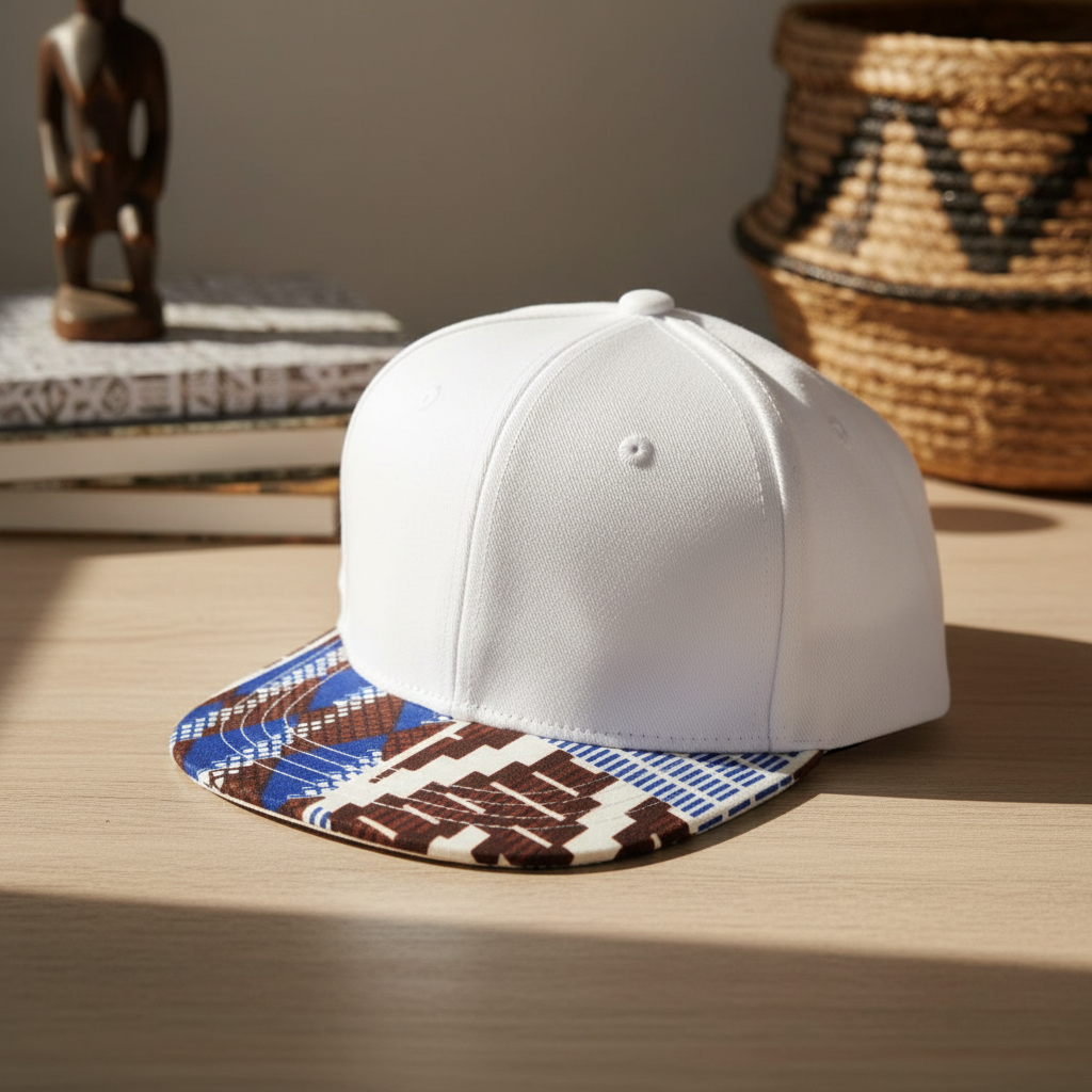 UMOJA Kids Ankara-Brim Snapback Cap